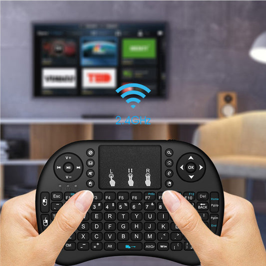 Private Mode I8 Flying Squirrel Smart Touch Game USB2.4G Full Keyboard TV Brain Wireless Remote Control