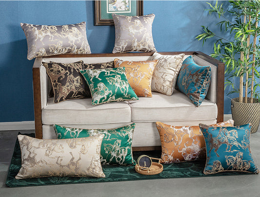 Light Luxury High Precision Jacquard Sofa Cushion Luxury Pillow