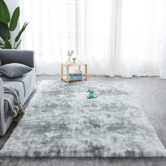Tie-dyed Wool Carpets, Living Room Plain PV Pile Carpets