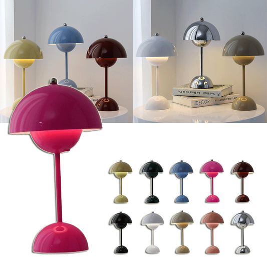 Mushroom Table Lamp Desk Lamp Touch Portable Lamp LED Rechargeable Night Light For Room Bedroom Home Decoration Gifts Table Lamp