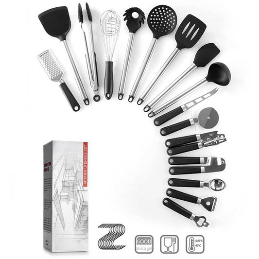 Kitchen Gadgets Cooking Silicone Spatula Spoon Set