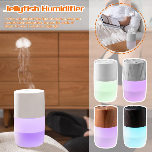 Mini Air Humidifier Portable Home Car USB Charging Desktop Office Small Silent Jellyfish Elf Moisturizing Humidifier